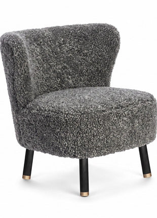 Emil Lounge Chair | Korthåret Grafitgrå