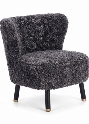 Emil Lounge Chair | Korthåret Antracitgrå