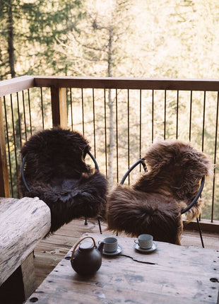 Lammeskind | Langhåret | Øko | 90x60 cm Naturbrun