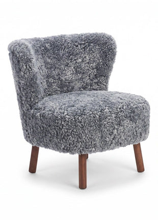 Emil Lounge Chair | Korthåret Lysegrå