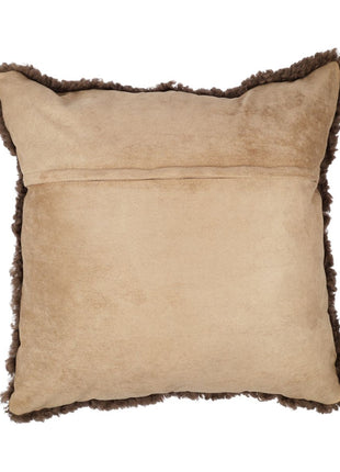 Lammeskindspude | Korthåret | New Zealand | 50x50 cm Gråbrun