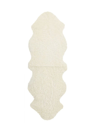 Dobbelt lammeskind premium | Korthåret | New Zealand | 180x60 cm Hvid